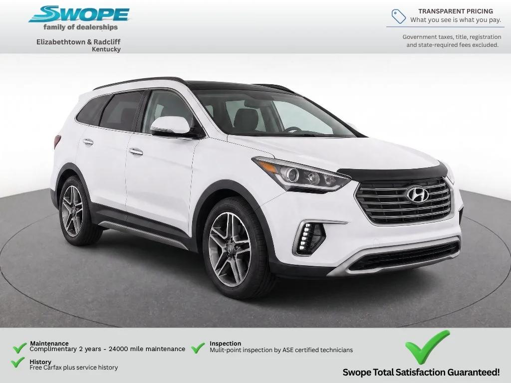 hyundai santa fe 2017 KM8SRDHF1HU234064 image